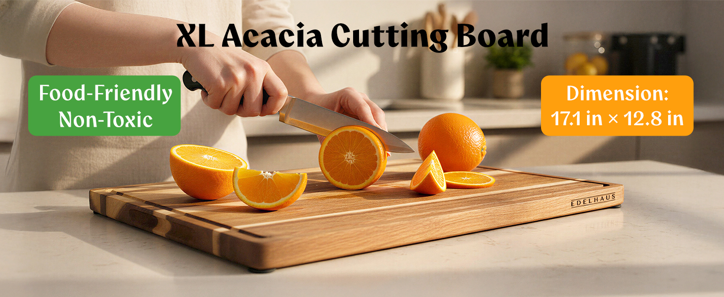Edelhaus XL acacia cutting board