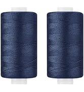 All Purpose Thread Polyester Navy Blue 400 Yards Spool 2 Pack
