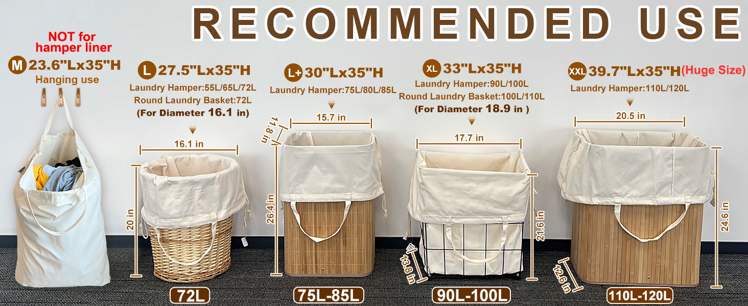 5 size canvas Laundry Bag