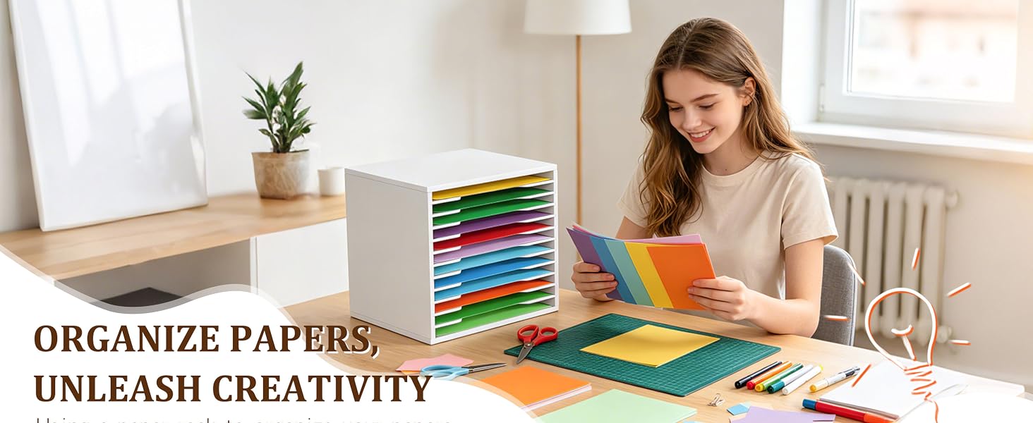 scrapbook paper organizer