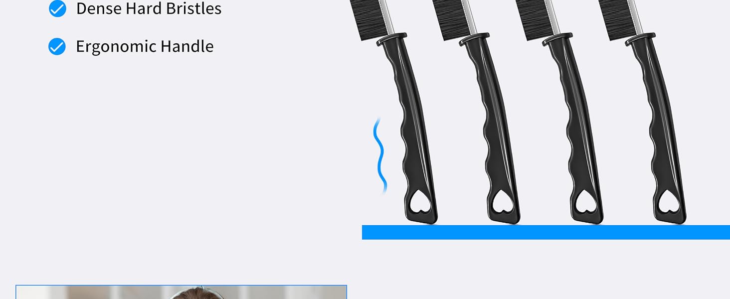 Hard Bristle Crevice Cleaning Brush