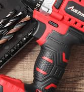 AVID POWER Drill Bit Set, High Speed Steel Titanium Drill and Screwdriver Bit Set with Case for M...