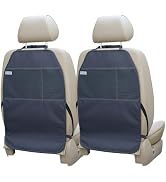 Viaviat Car Seat Protector Large Kick Mat 2 Pack Durable Water Resistant Auto Seat Back Covers wi...