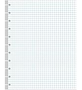 A4 TUL Discbound Grid Filler Paper - 11 Disc Graph Paper, Letter Size 100Sheets / 200Pages Loose-...