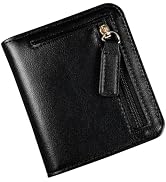 XZVXZV Small Wallet Women RFID Blocking Leather Bifold Compact Card Holder Wallet for Women With ...