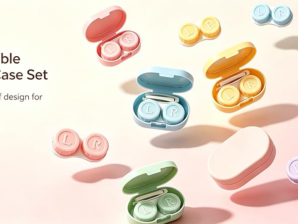 Macaron Portable Contact Lens Case Set