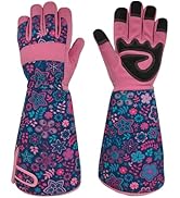 MSUPSAV Long Gardening Garden Gloves for Men & Women,Thorn Proof&Puncture Resistance Gauntlet Yar...