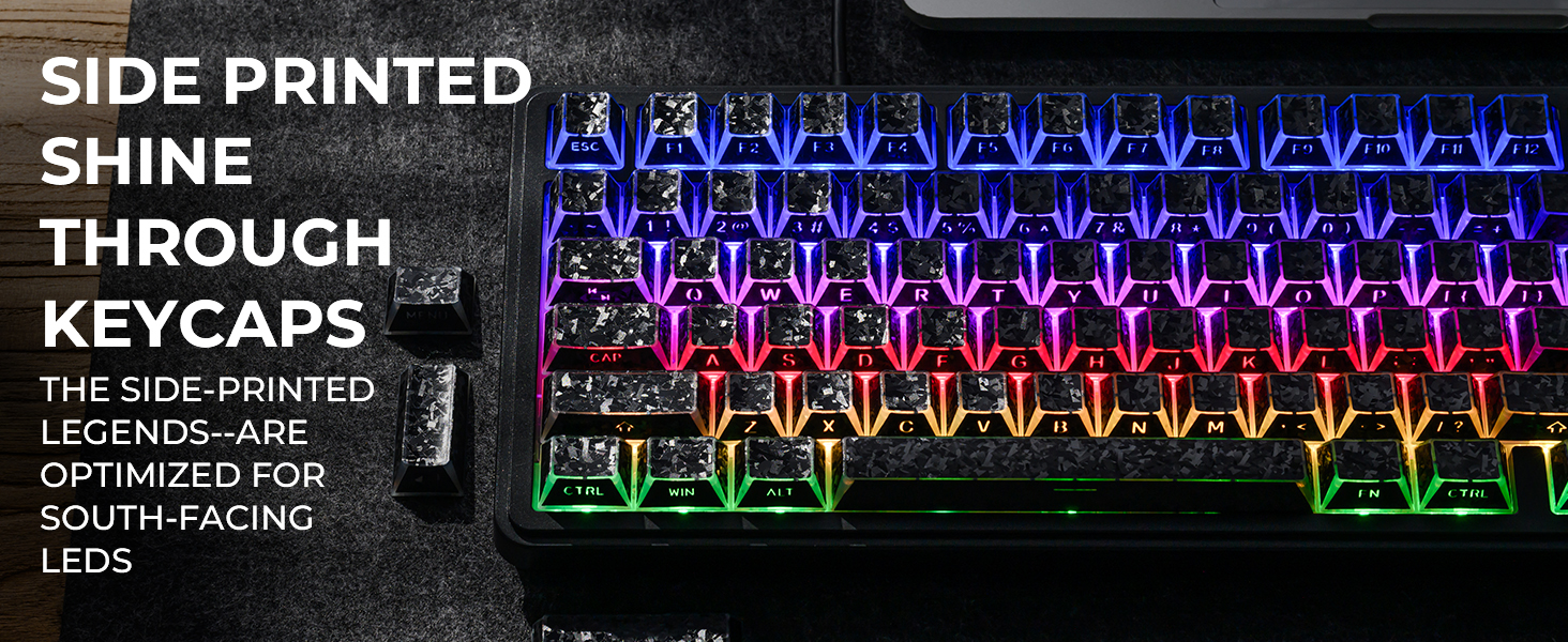 black keycaps