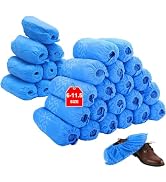 Shoe Covers Disposable 300 Pack (150 Pairs) Non-Slip Fit Shoe Sizes to Men's 11.5, Durable, Indoo...