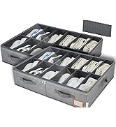 PENGLONG Adjustable Shoe Organizer for Closet, Wardrobe Clothes Organizer, Space Saving Shoe Bin,...