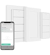 Wireless Zigbee Smart Button, 4-Way Remote Control Button Switch for Smart Home Devices, Scene Co...