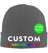 Custom Beanies Hats Men Winter Knitted Hat for Women Personalized Beanie Knit Cap Cuffed Design Y...