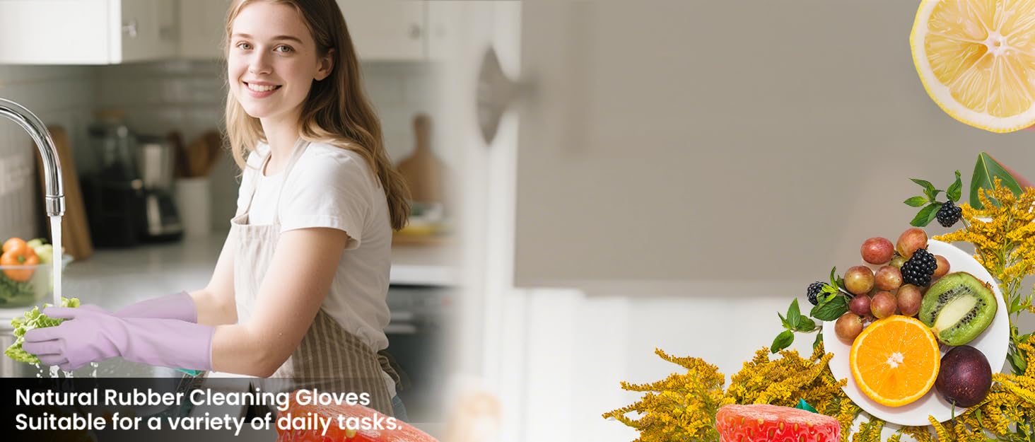 rubber cleaning gloves
