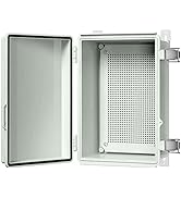 LeMotech ABS Junction Box Hinged Cover Stainless Steel Latch IP67 Waterproof Plastic Universal En...