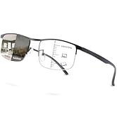 YIMI Progressive Photochromic Multifocus Reading Glasses UV400 Sun Readers Computer Anti Blue Lig...