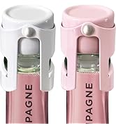 HYZ Champagne Stoppers - Stainless Steel Sparkling Wine Bottle Stopper with Pure Silicone Air Tig...