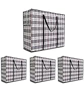 Heavy Duty Extra Large Moving Bags, 168L Jumbo Organizer Storage Bags With Durable Zipper, Water ...