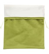 Segbeauty 11.8x15.7'' Velvet Hair Dryer Bag, Satin Dust Bag with Drawstring | 1 Pack Light Green ...