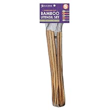 Wood tools mixers spoon spatula ladle collection pasta food dining sustainable plastic silicone
