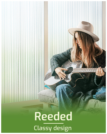 reeded glass window film