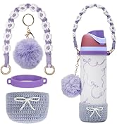 Kaitiaki Crochet Boot Set for Owala Water Bottle 24 oz - Anti-Slip Sleeve, Water Bottle Handle St...