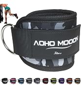 AOHO MOOON Comfortable Adjustable Ankle Straps for Cable Machines Women, Gym Workout Leg Strap, A...