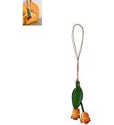 Yzikema Leather Leaf Flower Keychain, Boho Accessories Cute Keychains,Portable Keychain Accessori...