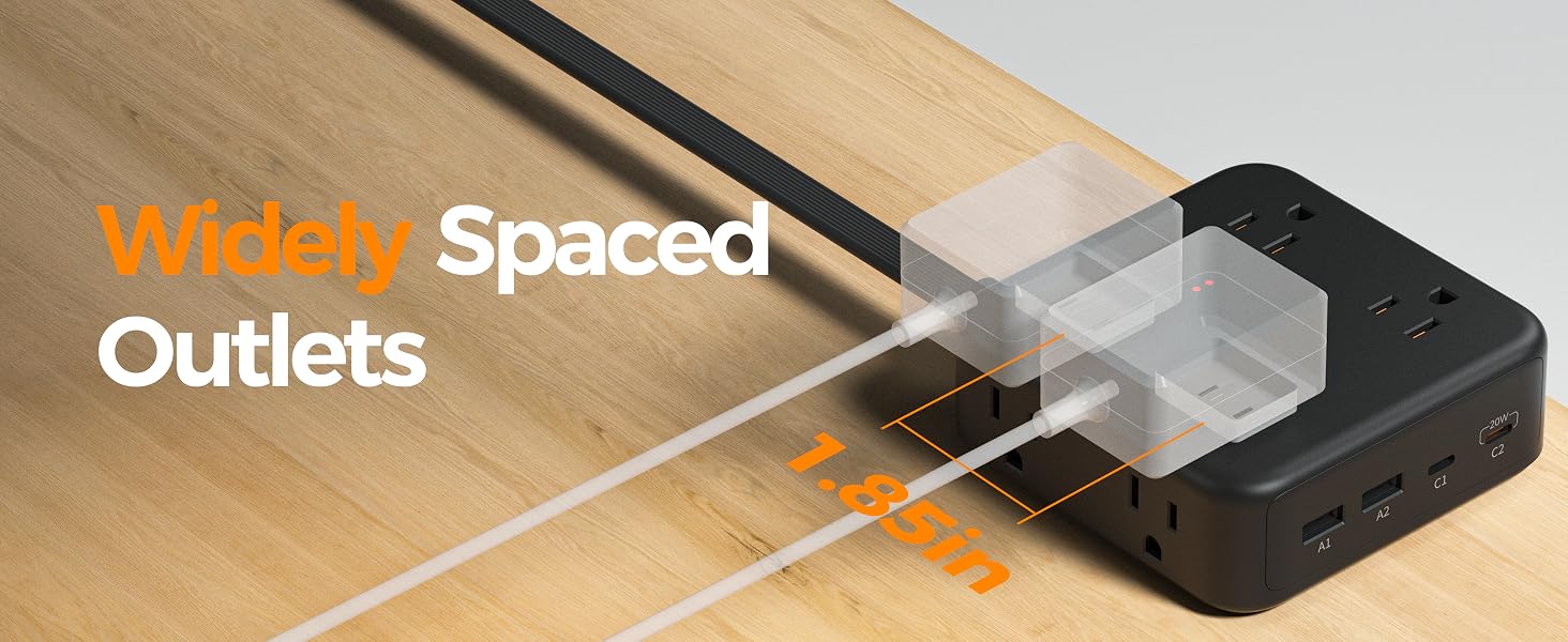 Widely Spaced Outlets