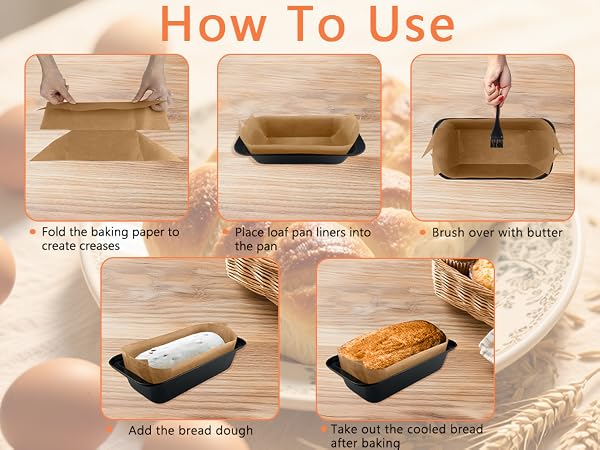 bread pan liners parchment