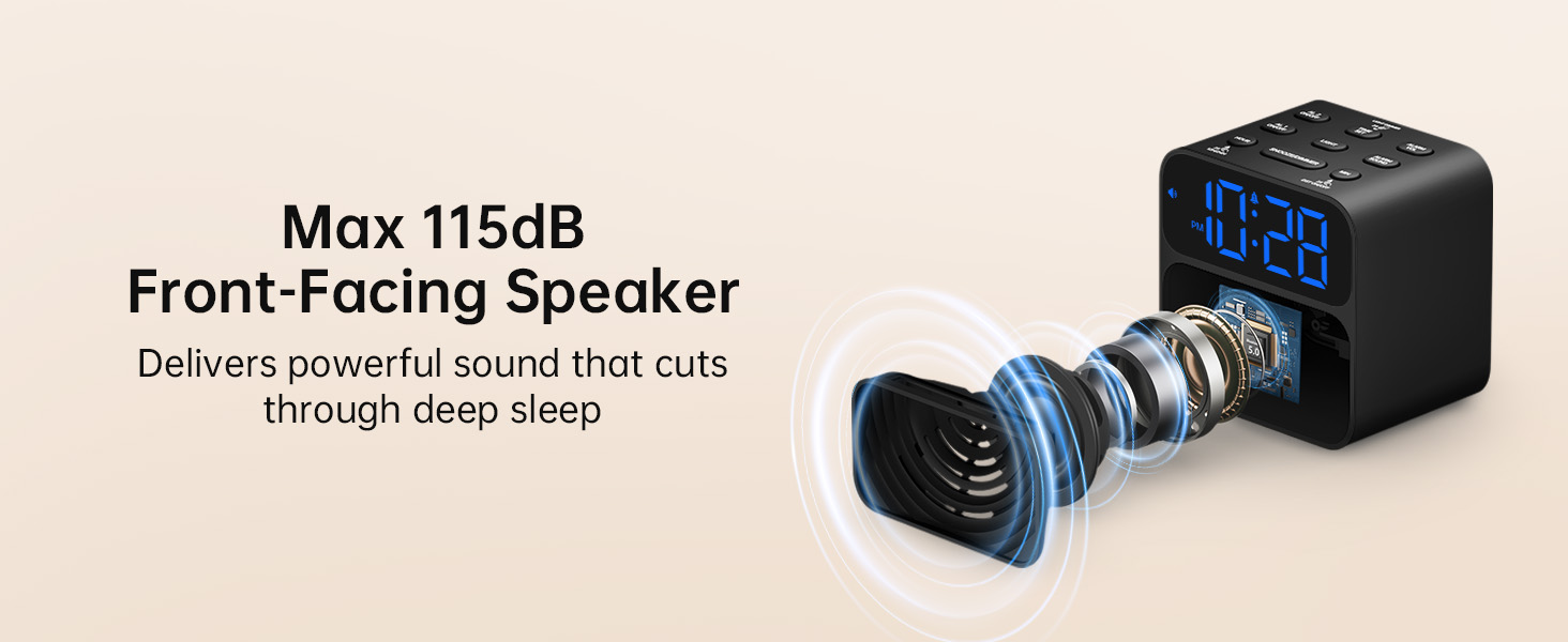 loud alarm clock for heavy sleepers adults