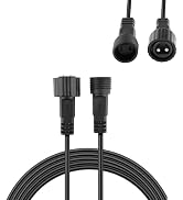 10Ft/3M Extension Cable, IP68 Weatherproof Solar Extension Cord, Solar Light Extension Cable for ...