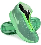 Zbyoujer Waterproof Rain Shoe Covers, Silicone Overshoes with Zipper Non-slip Galoshes for Men an...