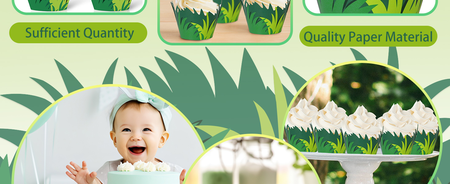 Green Grass Cupcake