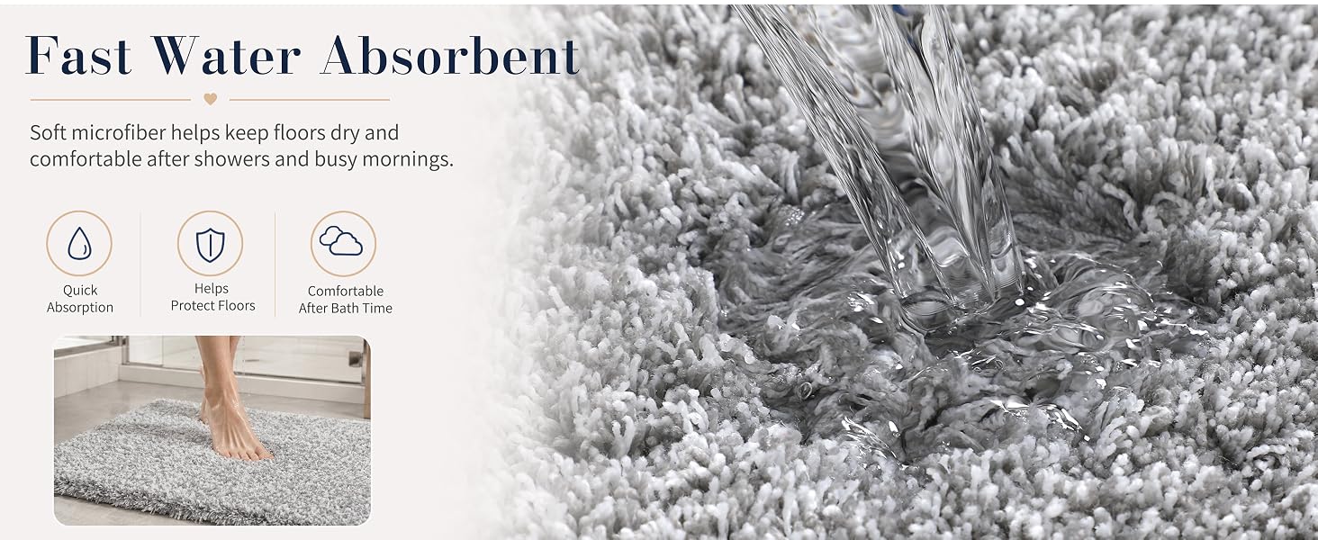 Water Absorbent Bath Mat