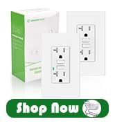 20A/125V GFCI Outlets, Decor Receptacle with LED Indicator, Decorative Wall Plates, Sc...