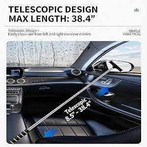 Retractable Side Mirror Wiper