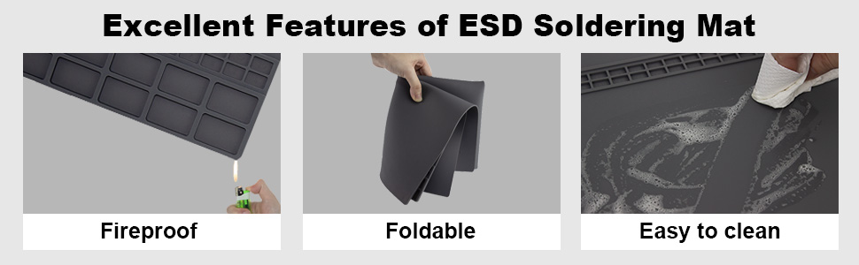 esd soldering mat electronic repair mat