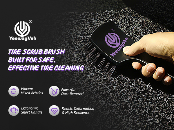 Tire scrub brush