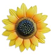 GIFTME 5 Metal Sunflower Decor,Flower Wall Decor for Bathroom,Kitchen,Sunroom,Garden,Patio Decor(...