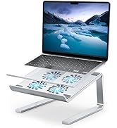 ERGOPOLLO Laptop Cooling Pad with Ultra Quiet Fans and 4 Port 3.0 USB Hubs Fast Output, Laptop Co...