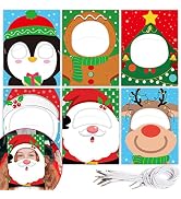 Christmas Photo Booth Props Funny Holiday Xmas Selfie Glasses Masks Xmas Winter Holiday Party Sup...