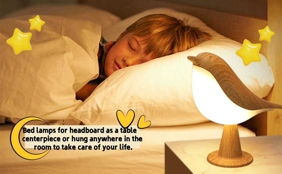 bedside lamp touch small cordless lamp table bird wireless lamp bedroom night mini lamp rechargeable