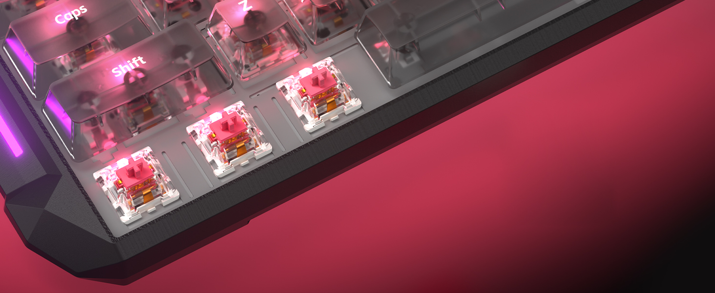 keyboard with Pre-lubed Linear Switches
