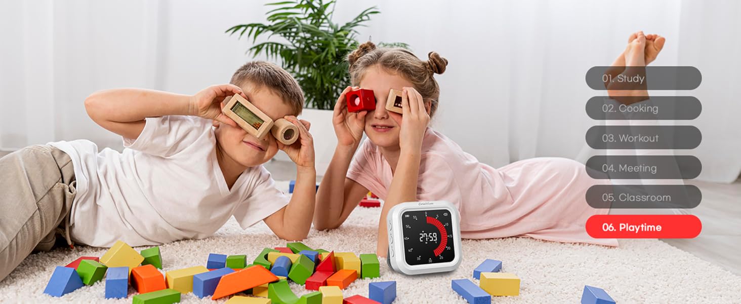 Creaviva digital visual timer kids game timer playtime time management