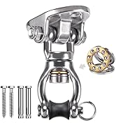 SELEWARE Heavy Duty Swing Hanger with Bearing Swivel 1200 LB Capacity Stainless Steel Swing Hook ...