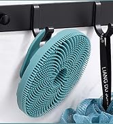 silicone body scrubber exfoliating brush soft shower bath skin care tool