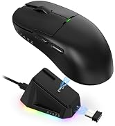 Ajazz AJ159 Dual Mode 2.4G/USB-C 56g Lightweight Gaming/Office Mouse with PAW3395 Sensor, 5 Progr...