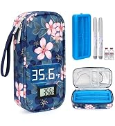 LengKe Insulin Cooler Travel Case with °F Display - TSA Approved Peptide Cooler Travel Case with ...