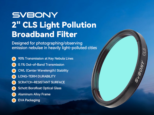 svbony cls filter 2 inch