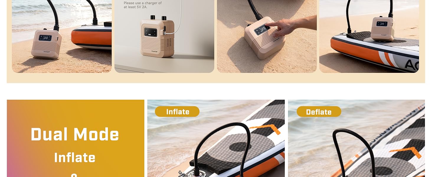 sup inflator battery